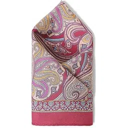 van heusen Men Polyester Blend Red Print Casual Style Pocket Square,Free Size-picture-39