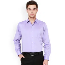Van Heusen Men Purple Regular Fit Solid Formal Shirt-picture-27