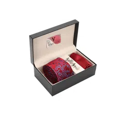 Van Heusen Men Red & Silver-Toned Accessory Gift Set-picture-27