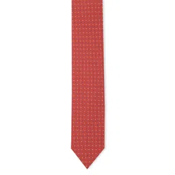 Van Heusen Men Red & White Printed Microfiber Skinny Tie-picture-33