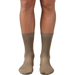 van heusen Men Regular Anti Bacterial Crew Socks - Cotton Nylon Spandex - Super Soft_Ochre_Os-picture-17