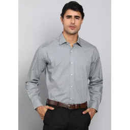 van heusen Men Regular Fit Printed Spread Collar Formal Shirt-picture-11