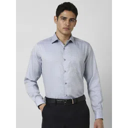 Van Heusen Men Regular Fit Spread Collar Abstract Printed Cotton Formal Shirt-picture-37