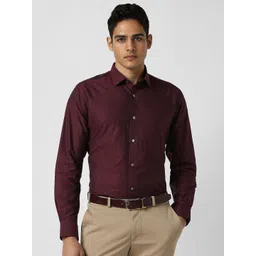 Van Heusen Men Regular Fit Spread Collar Floral Printed Cotton Formal Shirt-picture-37