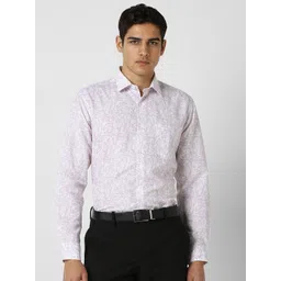 Van Heusen Men Regular Fit Spread Collar Floral Printed Formal Shirt-picture-41
