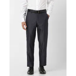 Van Heusen Men Regular Fit Textured CottonFormal Trousers-image-48