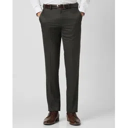 van heusen Men Slim Fit Flat-Front Trousers-picture-13
