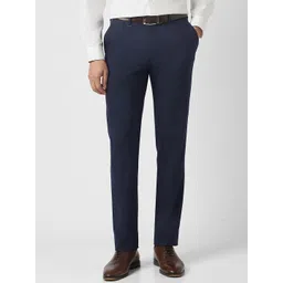 Van Heusen Men Slim Fit Mid-Rise Formal Trousers-picture-35