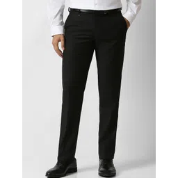Van Heusen Men Slim Fit Mid-Rise Formal Trousers-picture-17