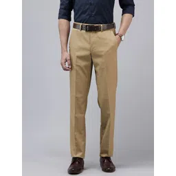 Van Heusen Men Slim Fit Self Design Textured Formal Trousers-picture-16