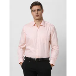 Van Heusen Men Slim Fit Spread Collar Textured Cotton Formal Shirt-image-25