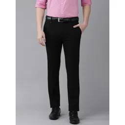 Van Heusen Men Solid Slim Fit Formal Trousers-picture-37