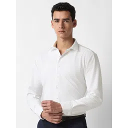 Van Heusen Men Solid Spread Collar Formal Shirt-image-37