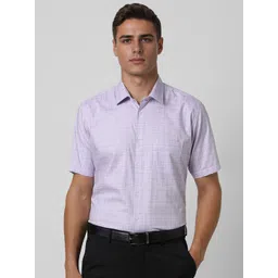 Van Heusen Men Spread Collar Checked Cotton Formal Shirt-picture-37