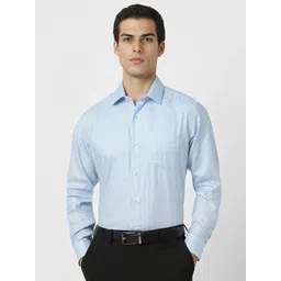 Van Heusen Men Spread Collar Geometric Printed Cotton Slim Fit Formal Shirt-image-47
