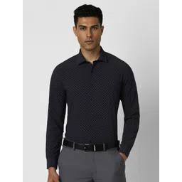 Van Heusen Men Spread Collar Geometric Printed Slim Fit Formal Shirt-picture-42