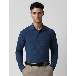 Van Heusen Men Spread Collar Micro Ditsy Printed Slim Fit Formal Shirt-picture-31