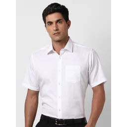 Van Heusen Men Spread Collar Solid Cotton Formal Shirt-picture-29