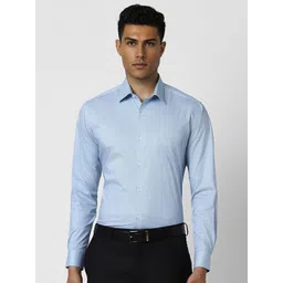 Van Heusen Men Spread Collar Solid Cotton Slim Fit Formal Shirt-picture-24