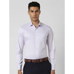 Van Heusen Men Spread Collar Solid Cotton Slim Fit Formal Shirt-picture-26