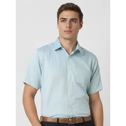 Van Heusen Men Spread Collar Textured Cotton Slim Fit Formal Shirt-picture-42