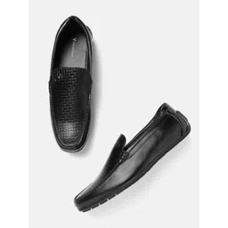 Van Heusen Men Textured Leather Formal Loafers-picture-18