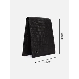 Van Heusen Men Textured Leather Two Fold Wallet image 2