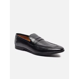Van Heusen Men Textured PU Loafers-picture-12