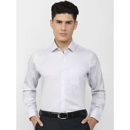 Van Heusen Men Textured Pure Cotton Formal Shirt-image-30