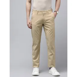 Van Heusen Men Textured Slim Fit Chinos Trousers-picture-29