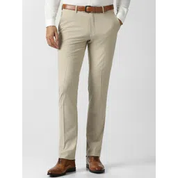 Van Heusen Men Textured Slim Fit Formal Trousers-picture-30