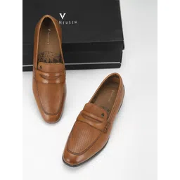 Van Heusen Men Textured Slip-On Formal Loafers-picture-12