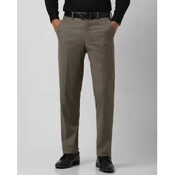van heusen Men Textured Straight Fit Trousers-picture-16