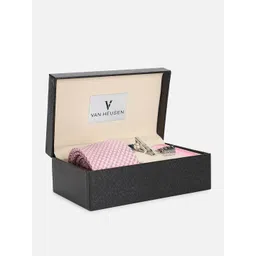 Van Heusen Men Tie Pocket Square & Cufflink Gift Set-picture-29