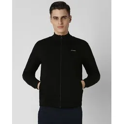 van heusen Men Typographic Print Regular Fit Bomber Jacket-picture-22