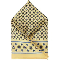 van heusen Men Yellow Print Party Pocket Square-picture-54