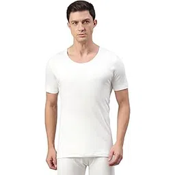 Van Heusen Men's Cotton Skinny Fit Solid Thermal Top-image-4