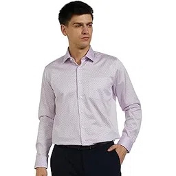 van heusen Men's Cotton Slim Fit Printed Formal Shirt-picture-27