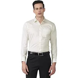 van heusen Men's Cotton Solid Regular Fit Shirt-picture-19