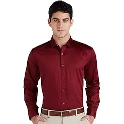 van heusen Men's Cotton Solid Slim Fit Shirt-picture-20