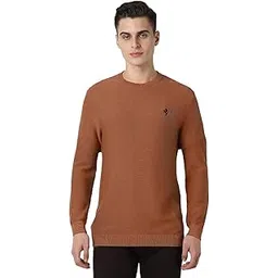 van heusen Men's Cotton Textured Crew Neck Sweater-picture-10