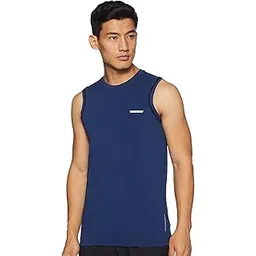 van heusen Men's Solid Regular Fit Gym Vest-picture-10
