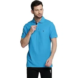 van heusen Men's Solid Regular Fit Polo Shirt-picture-30