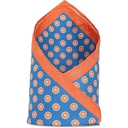 van heusen Microfiber Men Blue Print Party Pocket Formal Square-picture-10