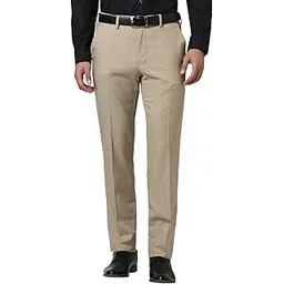 van heusen Mid Rise Checkered Formal Trouser for Men|Regular Fit Formal Pants |Stretchable Waist|-picture-25