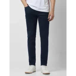 Van Heusen Navy Cotton Regular Fit Jeans-picture-16