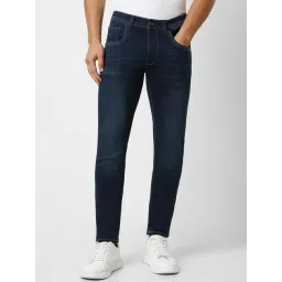 Van Heusen Navy Cotton Skinny Fit Jeans-picture-44
