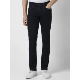 Van Heusen Navy Cotton Slim Fit Jeans-picture-35