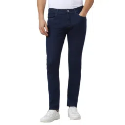 Van Heusen Navy Cotton Slim Fit Jeans-picture-44