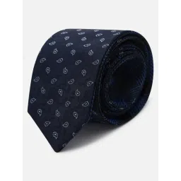 Van Heusen Navy Embroidered Tie-picture-29
